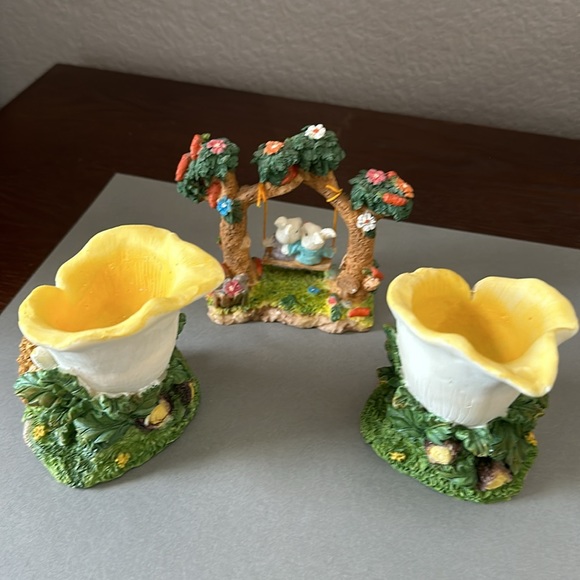 Vintage Resin Bunny Rabbit Figurines - Picture 6 of 10